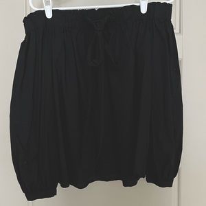 Off-Shoulder Blouse with Bow